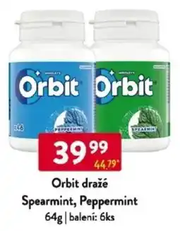 Qanto Orbit dražé Spearmint, Peppermint nabídka