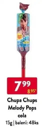 Qanto Chupa Chups Melody Pops cola nabídka