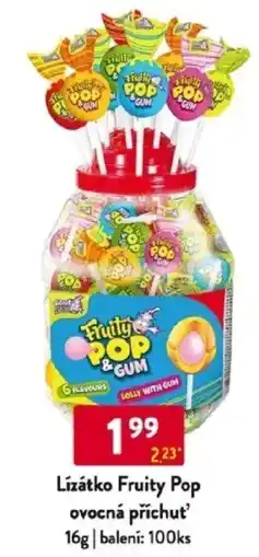 Qanto Lízátko Fruity Pop ovocná příchut nabídka