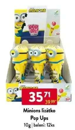 Qanto Minions lízátko Pop Ups nabídka