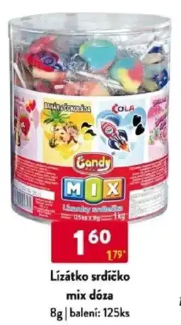 Qanto Lízátko srdíčko mix dóza nabídka