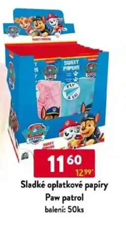 Qanto Sladké oplatkové papíry Paw patrol nabídka