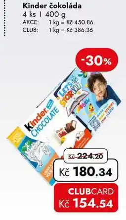 TRAVEL FREE Kinder čokoláda 4 ks nabídka