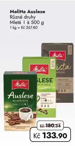 TRAVEL FREE Melitta Auslese Různé druhy Mletá nabídka