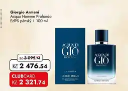 TRAVEL FREE Giorgio Armani Acqua Homme Profondo EdPS pánský nabídka