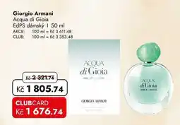 TRAVEL FREE Giorgio Armani Acqua di Gioia EdPS dámský nabídka