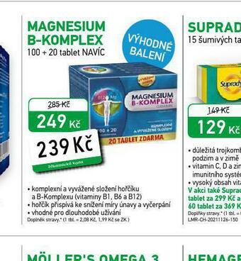 Alphega Lékárna Magnesium b-komplex nabídka