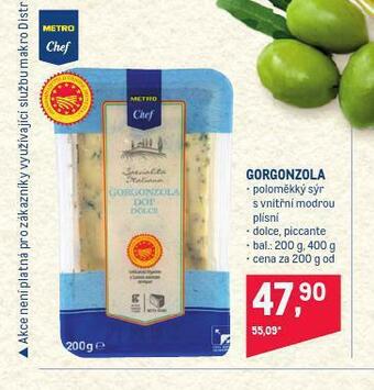 Makro Gorgonzola sýr nabídka