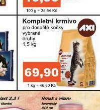 Coop Axi kompletní krmivo pro kočky nabídka
