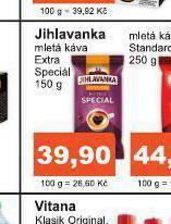 Coop Jihlavanka mletá káva nabídka