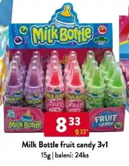 Qanto Milk Bottle fruit candy 3v1 nabídka