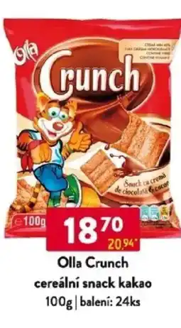 Qanto Olla Crunch cereální snack kakao nabídka