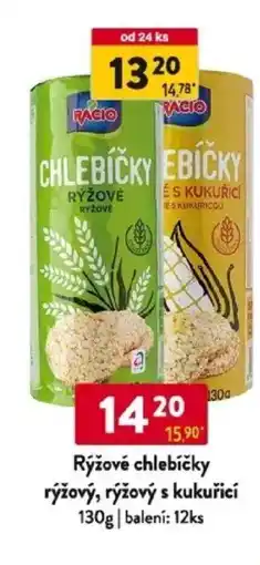Qanto Rýžové chlebíčky rýžový, rýžový s kukuřicí nabídka