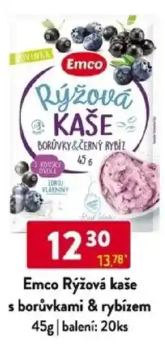 Qanto Emco Rýžová kaše s borůvkami & rybízem nabídka
