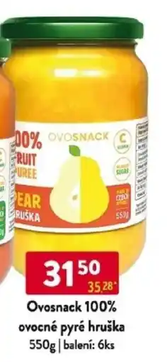 Qanto Ovosnack 100% ovocné pyré hruška nabídka