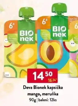 Qanto Deva Bionek kapsička mango, meruňka nabídka