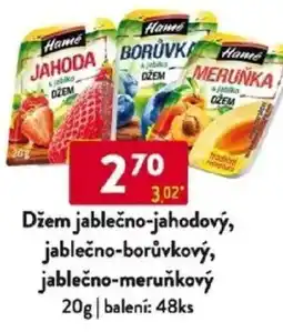 Qanto Džem jablečno-jahodový, jablečno-borůvkový, jablečno-meruňkový nabídka