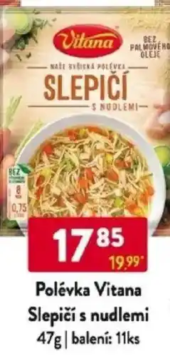 Qanto Polévka Vitana Slepičí s nudlemi nabídka