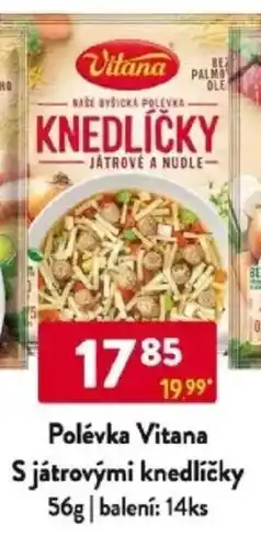 Qanto Polévka Vitana S játrovými knedlíčky nabídka