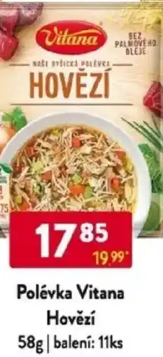 Qanto Polévka Vitana Hovězí nabídka