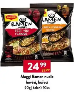 Qanto Maggi Ramen nudle hovězí, kuřecí nabídka