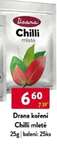 Qanto Drana koření Chilli mleté nabídka