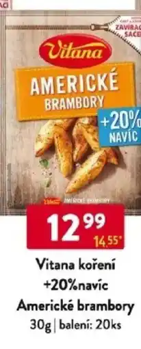 Qanto Vitana koření +20% navíc Americké brambory nabídka