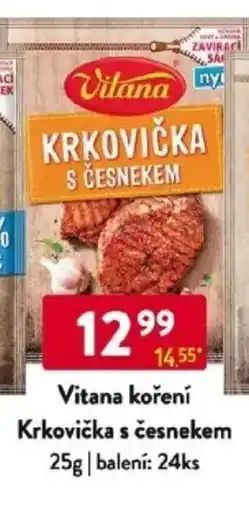 Qanto Vitana koření Krkovička s česnekem nabídka