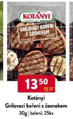 Qanto Kotányi Grilovací koření s česnekem nabídka