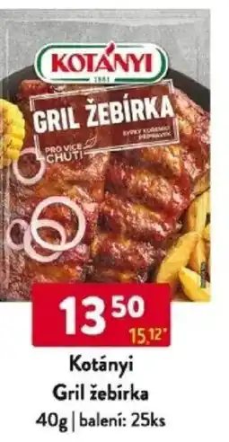 Qanto Kotányi Gril žebírka nabídka