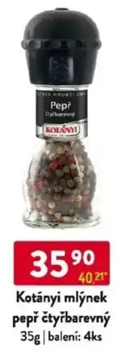 Qanto Kotányi mlýnek pepř čtyřbarevný nabídka