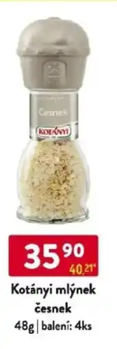 Qanto Kotányi mlýnek česnek nabídka