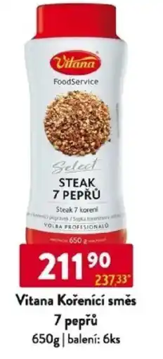 Qanto Vitana Kořenící směs 7 pepřů nabídka