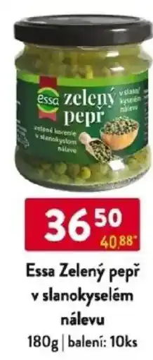 Qanto Essa Zelený pepř v slanokyselém nálevu nabídka