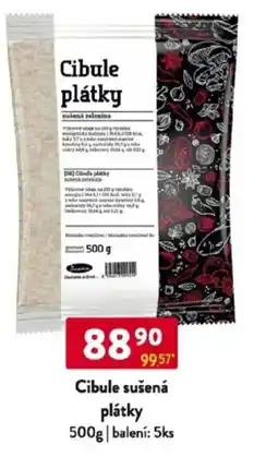 Qanto Cibule sušená plátky nabídka