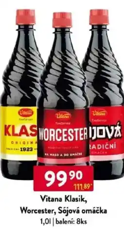 Qanto Vitana Klasik, Worcester, Sójová omáčka nabídka