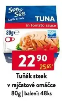 Qanto Tuňák steak v rajčatové omáčce nabídka