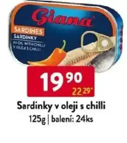 Qanto Giana Sardinky v oleji s chilli nabídka