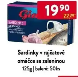 Qanto Giana Sardinky v rajčatové omáčce se zeleninou nabídka