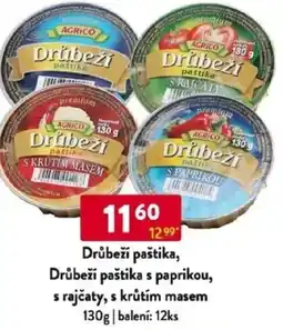 Qanto Drůbeží paštika, Drůbeží paštika s paprikou, s rajčaty, s krůtím masem nabídka