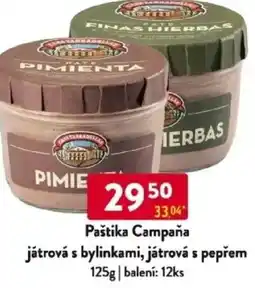 Qanto Paštika Campaňa játrová s bylinkami, játrová s pepřem nabídka