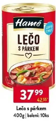 Qanto Hamé Lečo s párkem nabídka