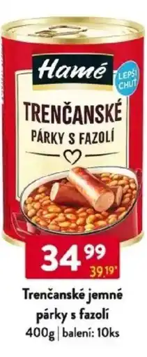 Qanto Hamé Trenčanské jemné párky s fazolí nabídka