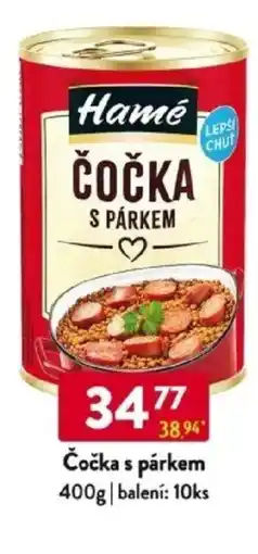 Qanto Hamé Čočka s párkem nabídka