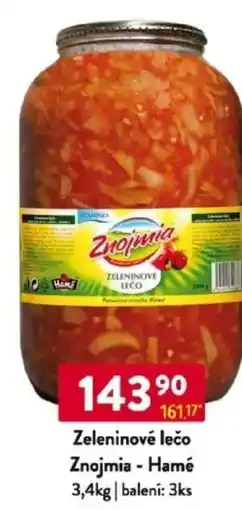 Qanto Zeleninové lečo Znojmia - Hamé nabídka