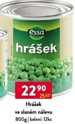 Qanto Essa Hrášek ve slaném nálevu nabídka