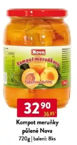 Qanto Kompot meruňky půlené Nova nabídka