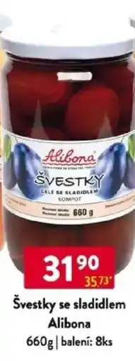 Qanto Švestky se sladidlem Alibona nabídka