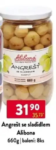 Qanto Angrešt se sladidlem Alibona nabídka