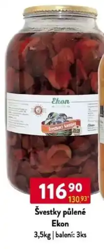 Qanto Švestky půlené Ekon nabídka